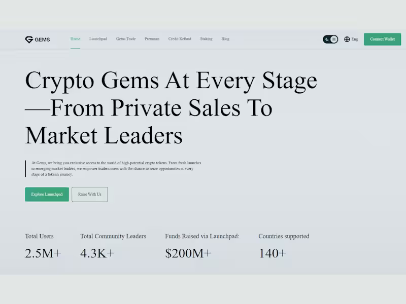 Cover image for Gems.vip (http://Gems.vip) is a full-featured