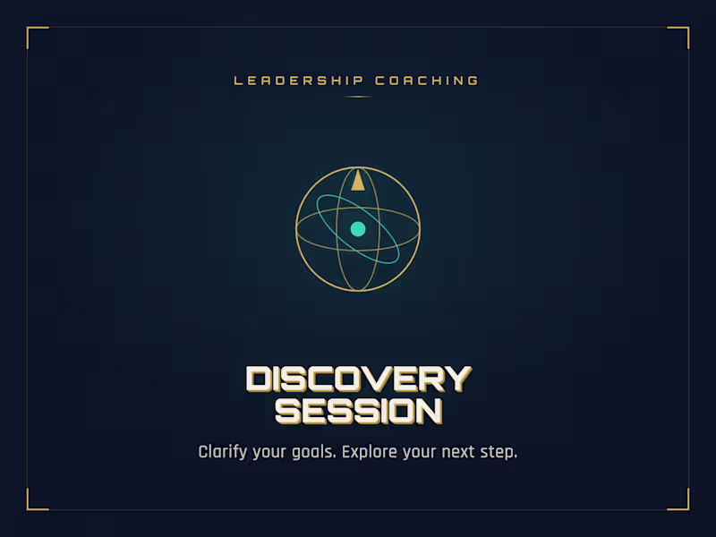 Cover image for Discovery Session