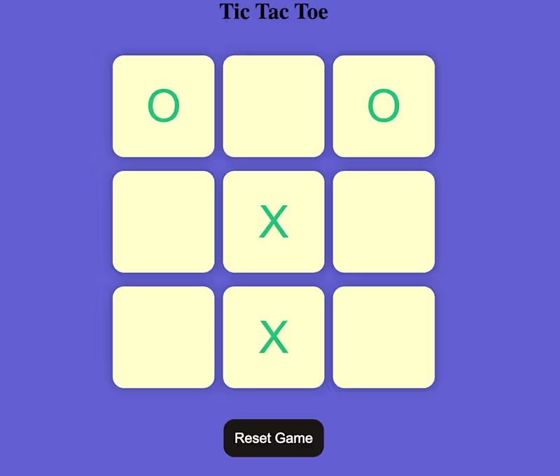 Cover image for Interactive Web-Based Tic-Tac-Toe | HTML5,