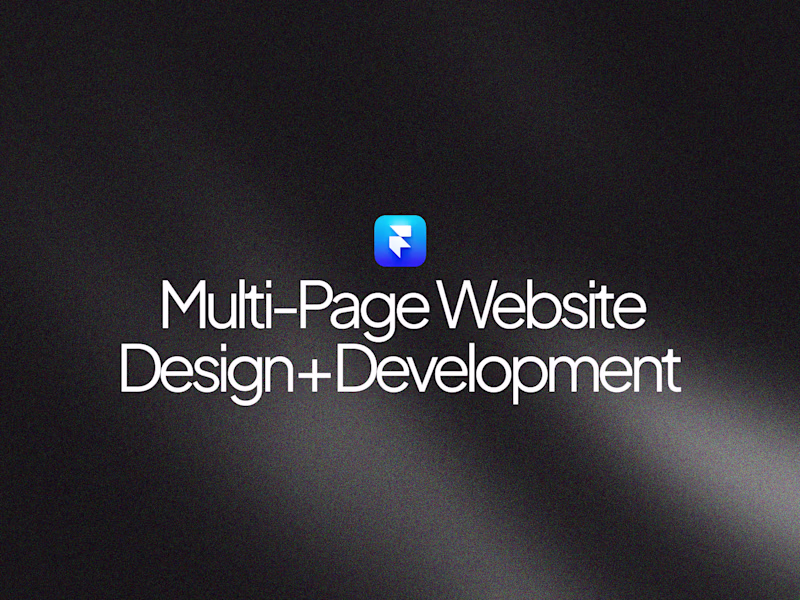 Cover image for Multi-Page Website Design + Framer Development 🌐