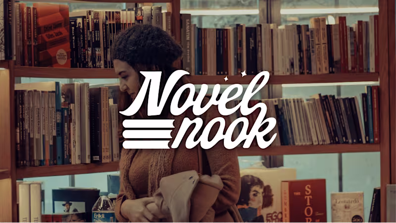 Cover image for Novel Nook — Minimal Identity for a Local Store