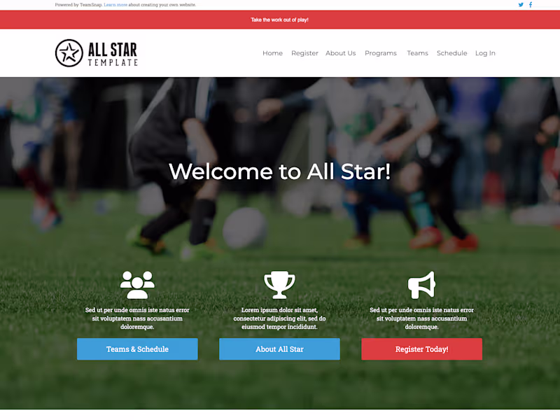 Cover image for All Star Template | The.com