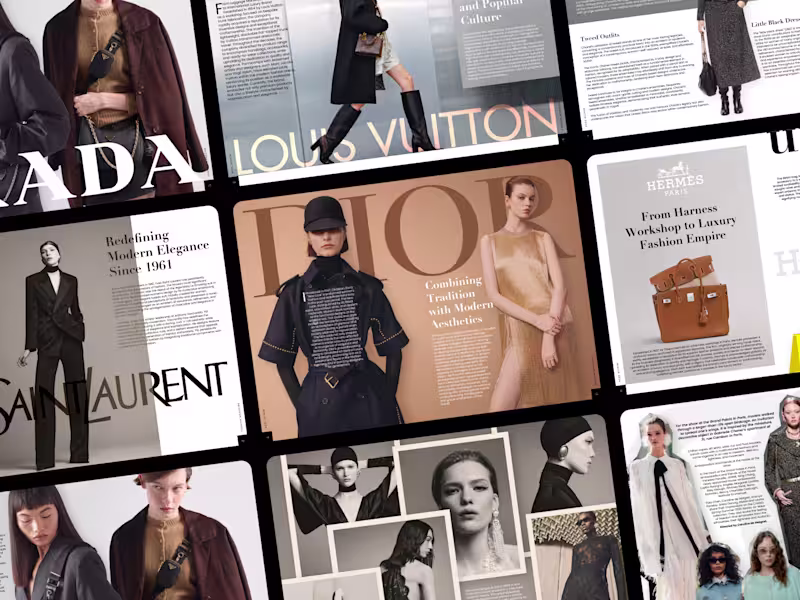 Cover image for Luxury Brand Lookbook & Product Catalogue Layout
