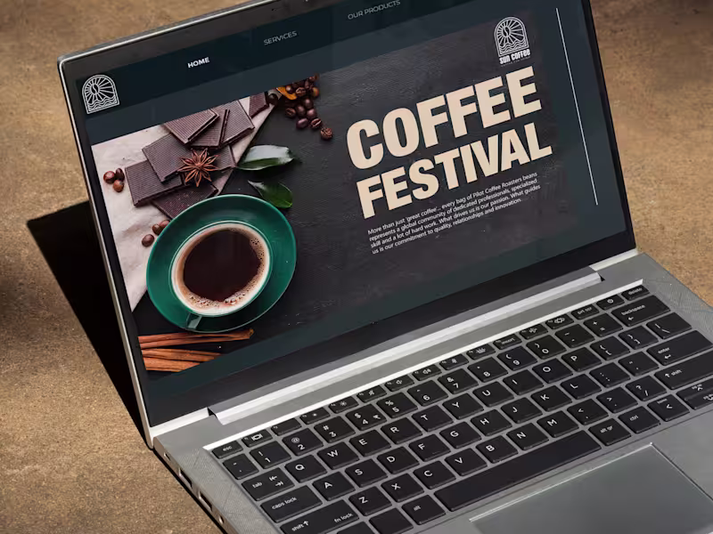 Cover image for Sun Coffee Web Design