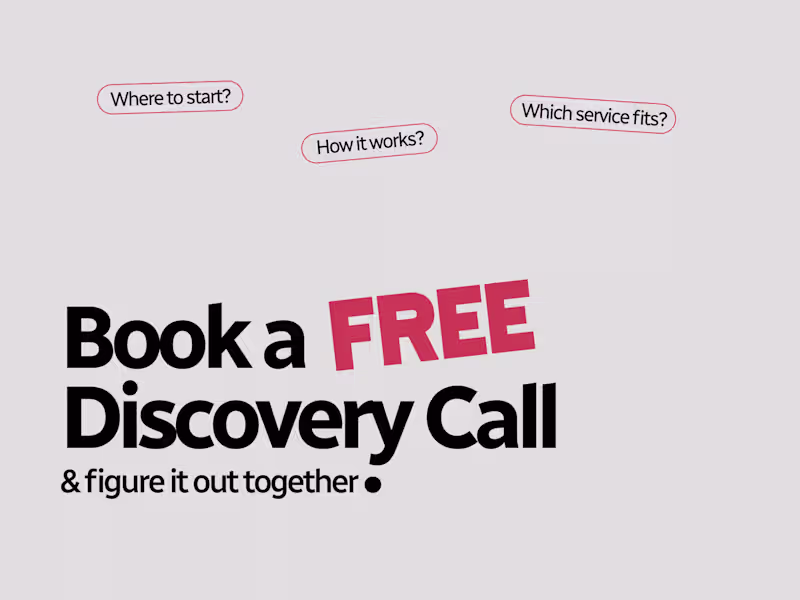 Cover image for Free Discovery Call — Let's Talk About Your Project