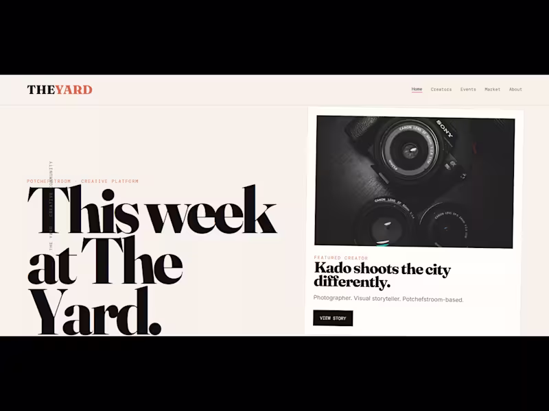 Cover image for  The Yard — Community