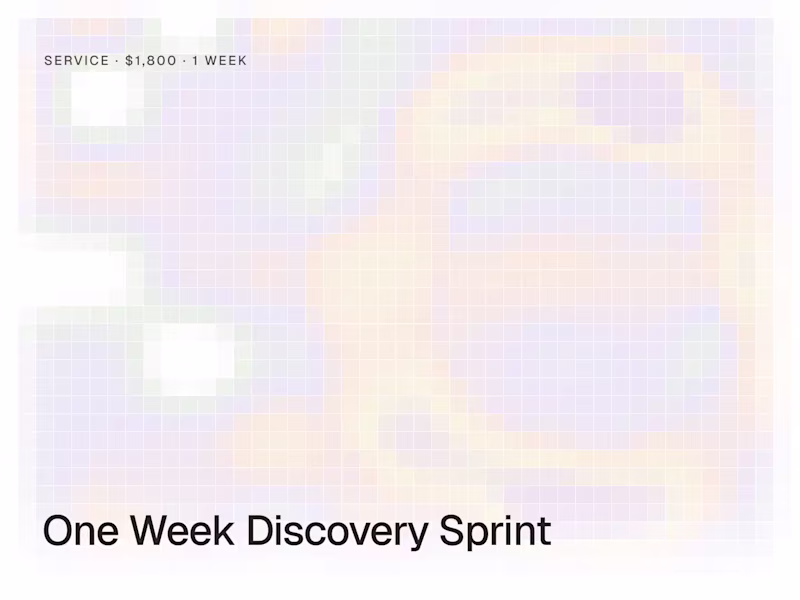 Cover image for One Week Product Discovery Sprint