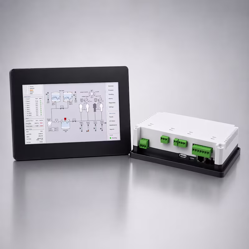 Cover image for Rugged IPX-rated HMI enclosure for