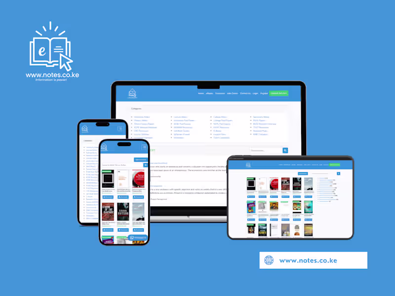 Cover image for Development of Notes Educational Platform