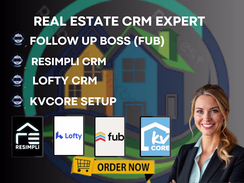 Cover image for Real Estate CRM Setup & Automation | GoHighLevel, HubSpot & REsi