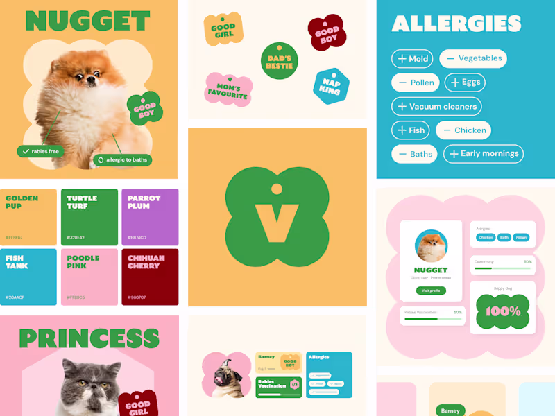 Cover image for Pet-Care Platform Brand Identity Design