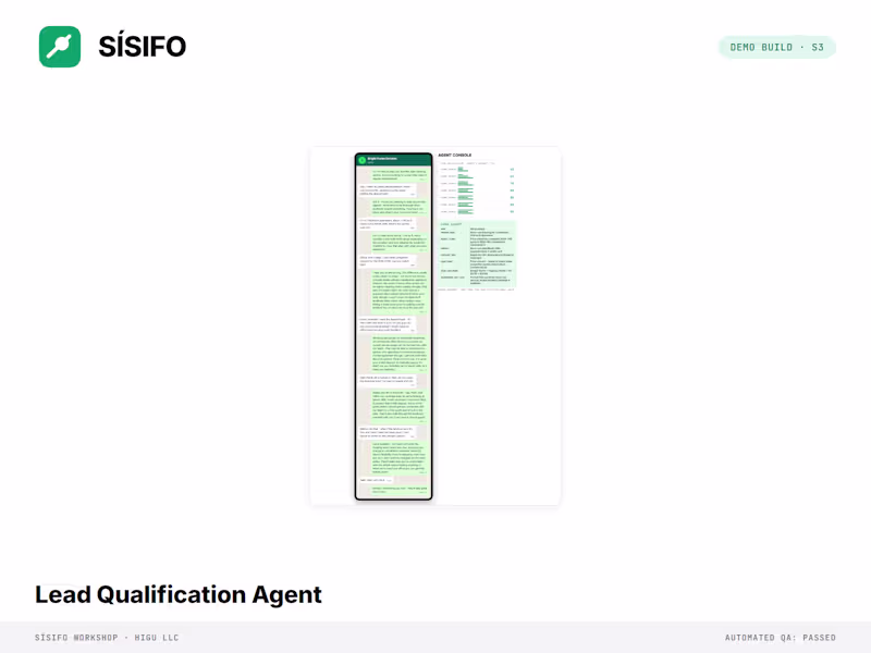 Cover image for AI Lead Qualification Agent (WhatsApp + Agent Console)