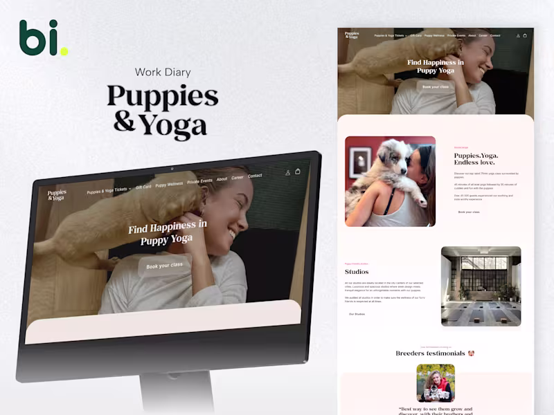 Cover image for Project: Puppies & Yoga
We recently