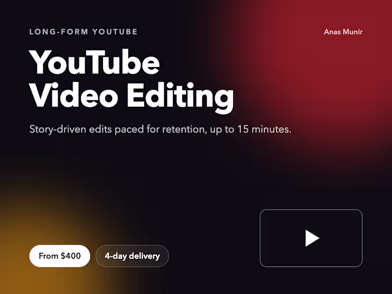 Cover image for YouTube Video Edit