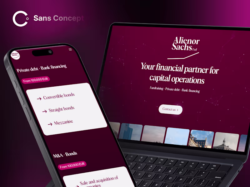 Cover image for Financial Agency Landing Page ❇️