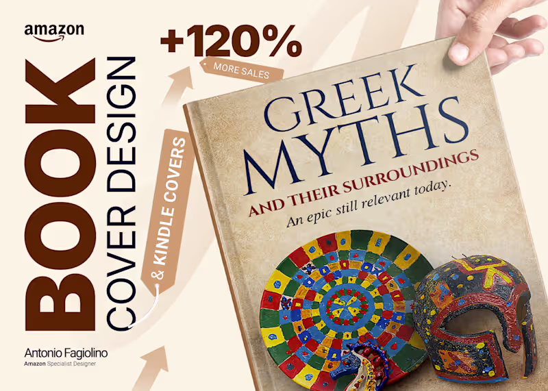 Cover image for Greek Myths Book Cover Design