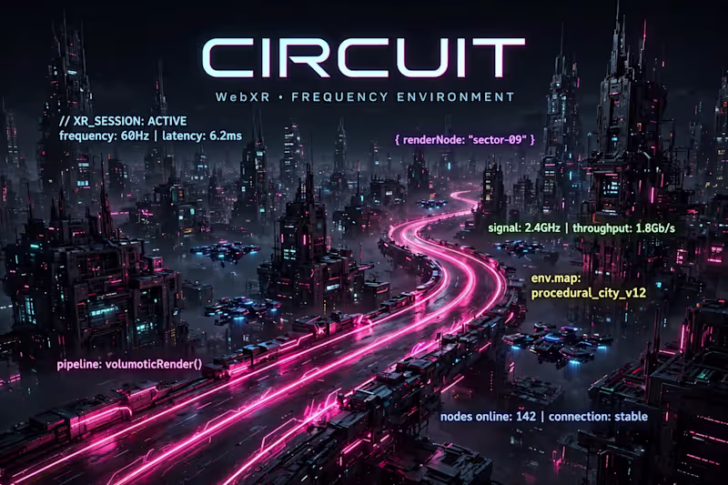 Cover image for WebXR Frequency Environment – CIRCUIT Live Build