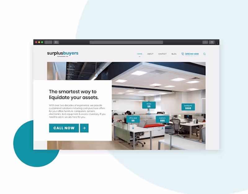 Cover image for A Website Design for a Liquidation Company. :: Behance