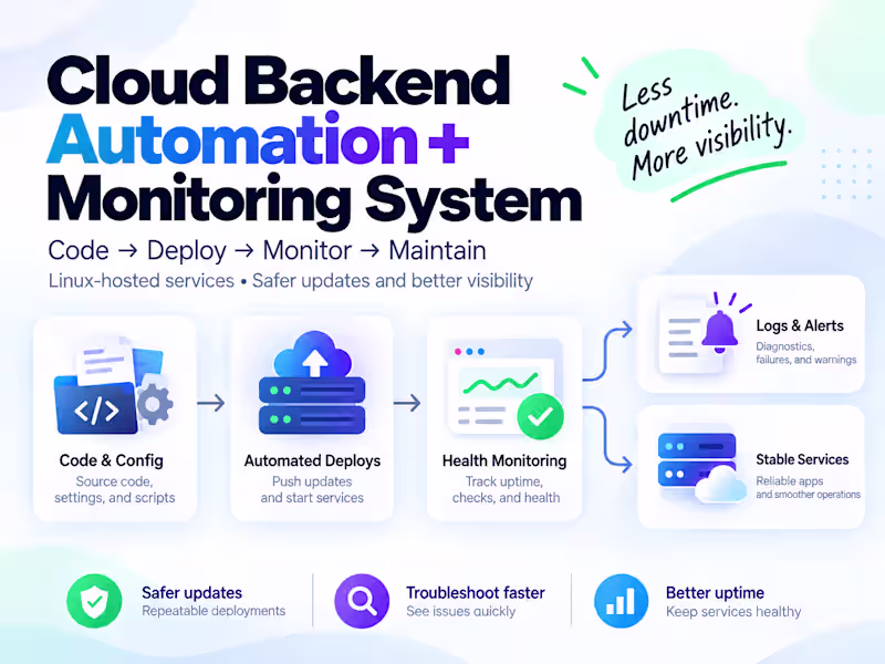 Cover image for Cloud Backend Automation + Monitoring System