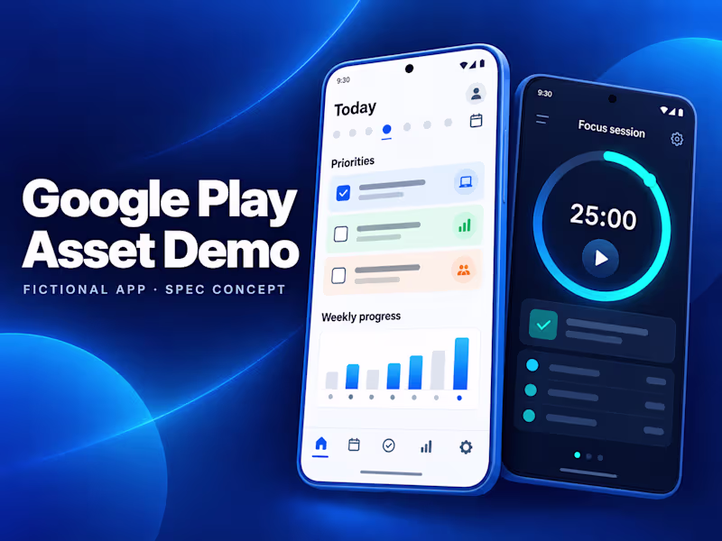 Cover image for Google Play Store Screenshots and Feature Graphic | Spec Demo