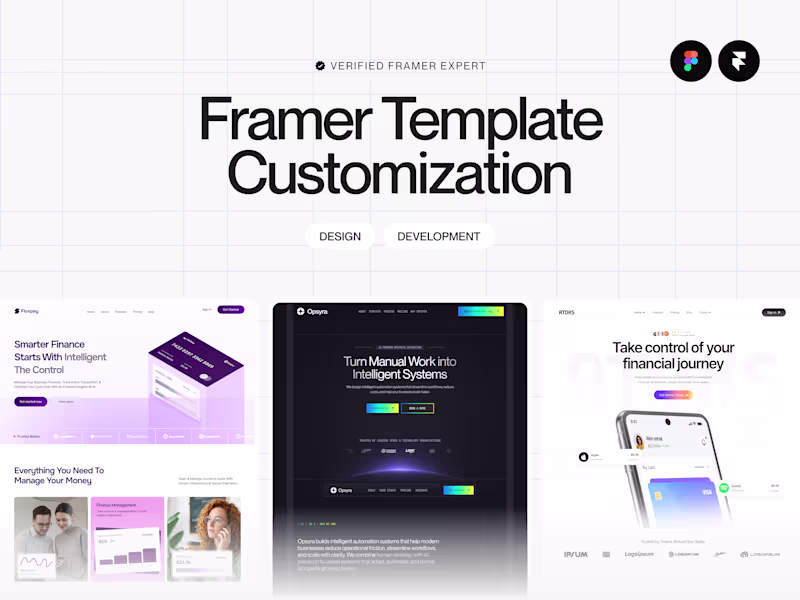 Cover image for Framer template customization