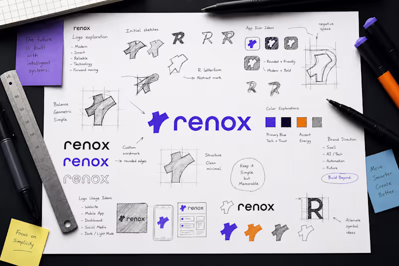 Cover image for Renox Fintech Identity Design