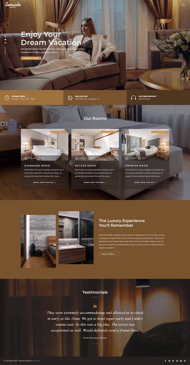 Cover image for Hotel Booking Website Design –