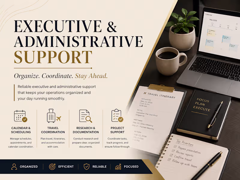 Cover image for Executive & Administrative Support