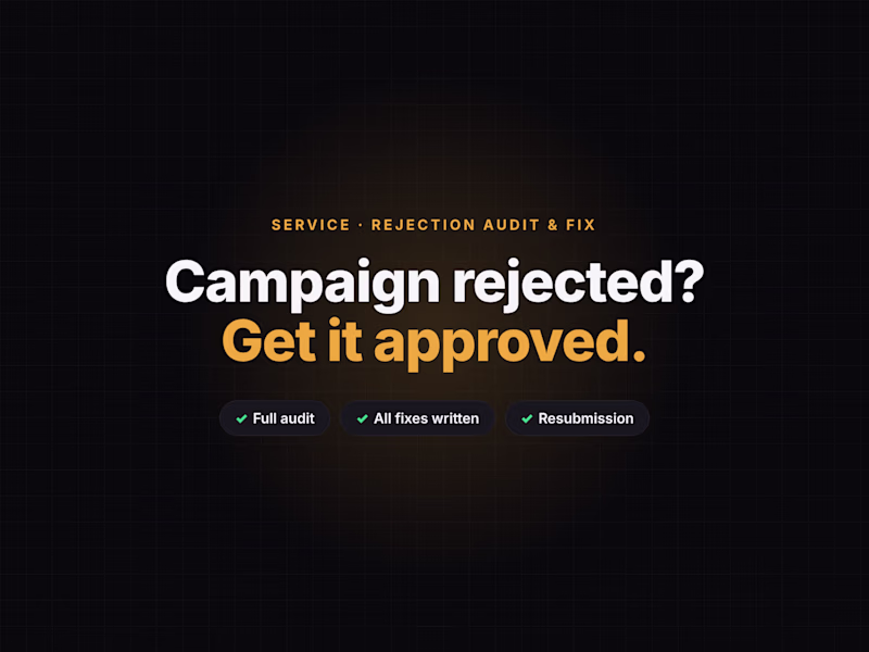 Cover image for 10DLC Rejection Audit & Fix