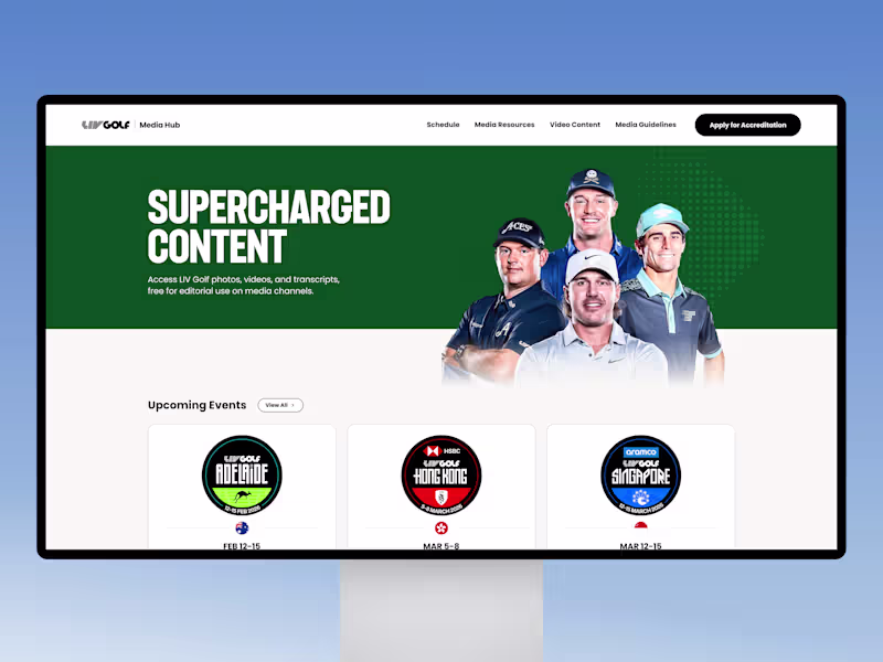 Cover image for Website Redesign & Migration for a Global Sports League