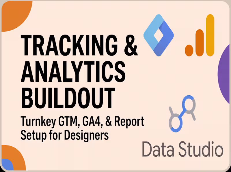 Cover image for GA4, GTM & Looker Studio Setup for Web Designers & Studios