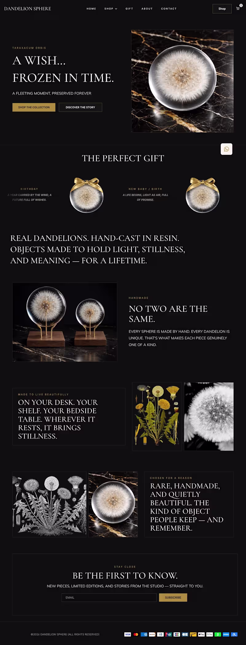 Cover image for Dandelion Sphere - a luxury