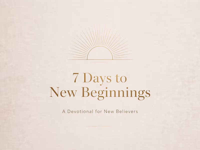Cover image for 7-Day Christian Devotional for New