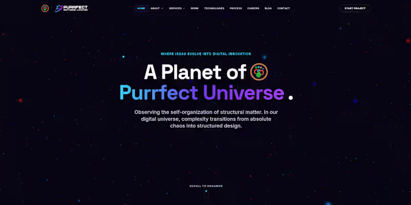 Cover image for Purrfect Universe is a modern