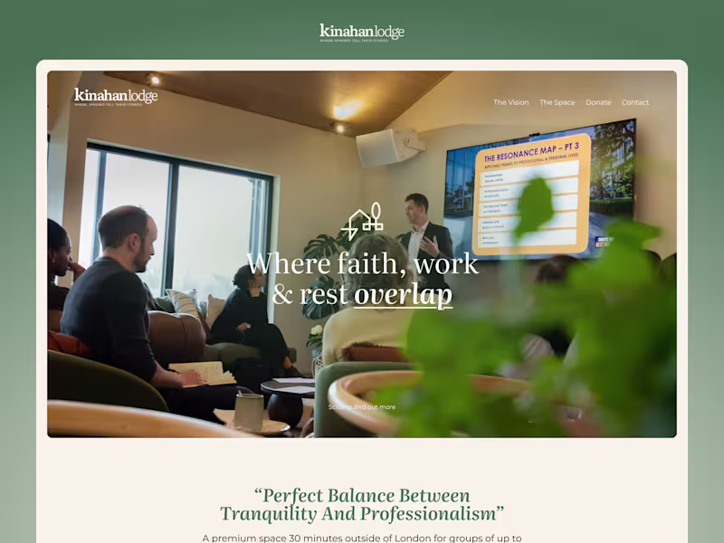 Cover image for Premium website for Kinahan Lodge,