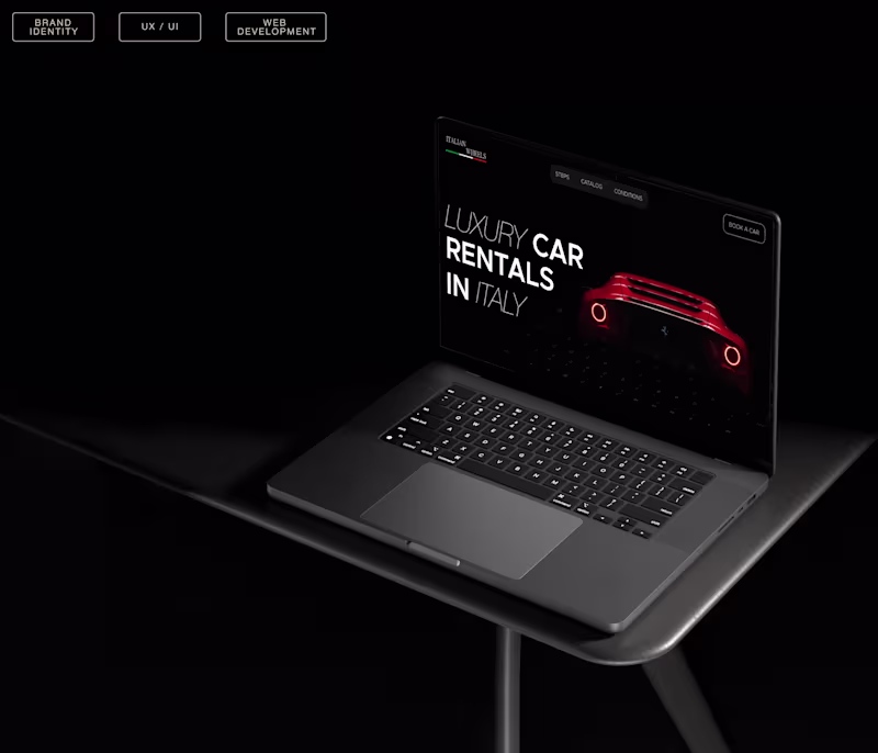 Cover image for Web Design for ITALIAN WHEELS / Luxury Car Rental