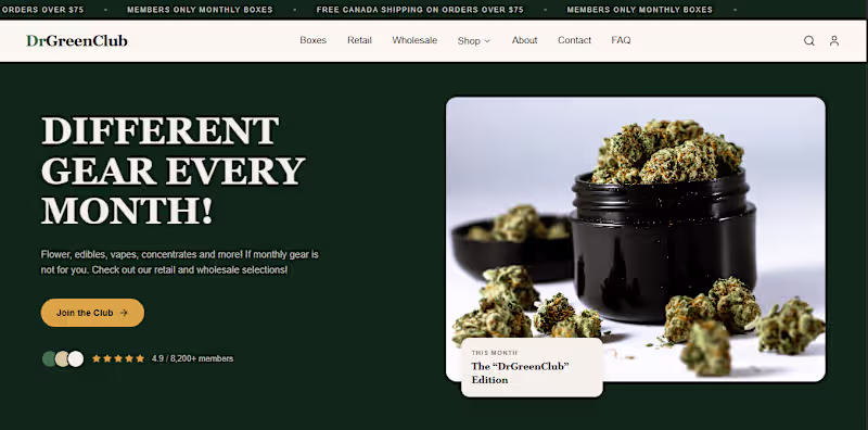 Cover image for DrGreenClub — E-commerce & Membership