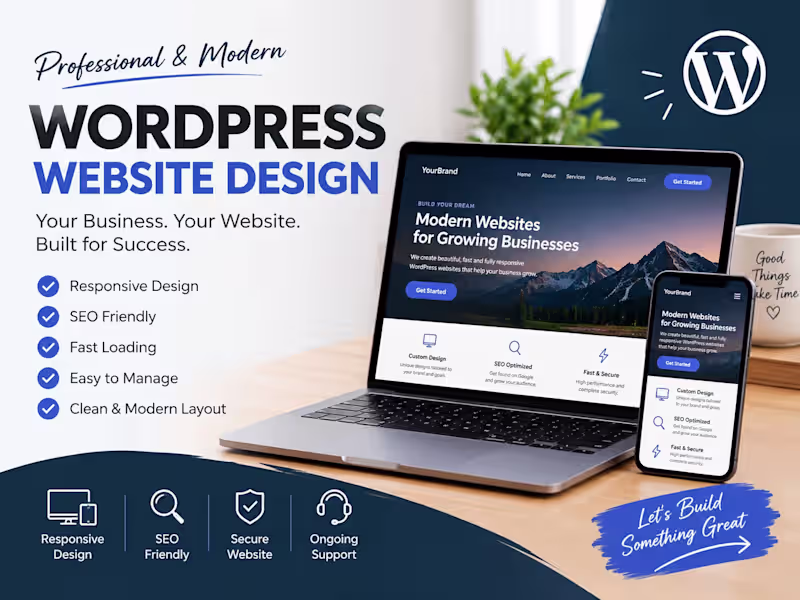 Cover image for Wordpress website design