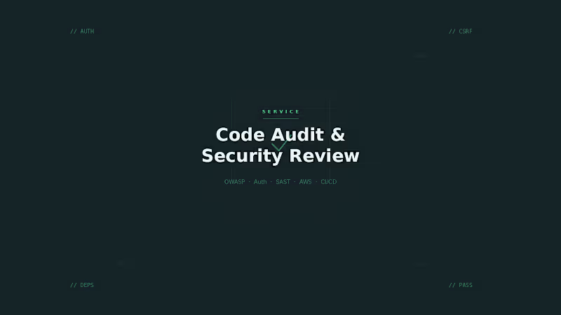 Cover image for Code Audit & Security Review