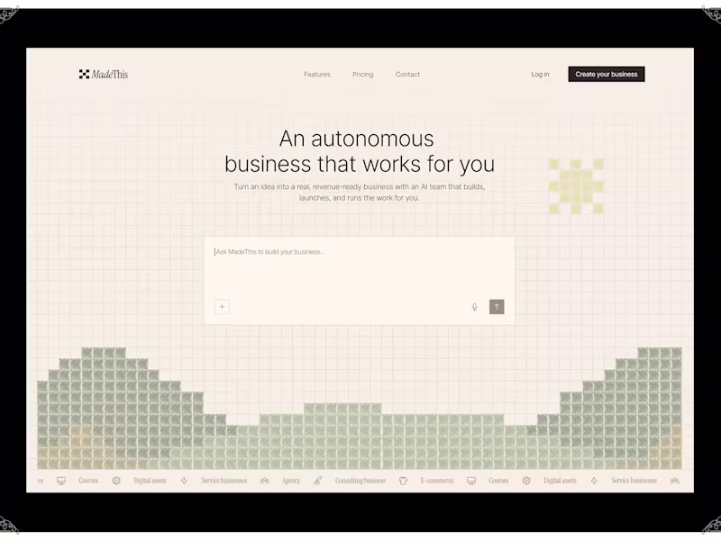 Cover image for MadeThis - Branding, Landing Page, Merch