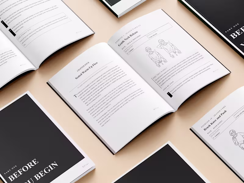 Cover image for Wellness & Fitness Instructional Book Design