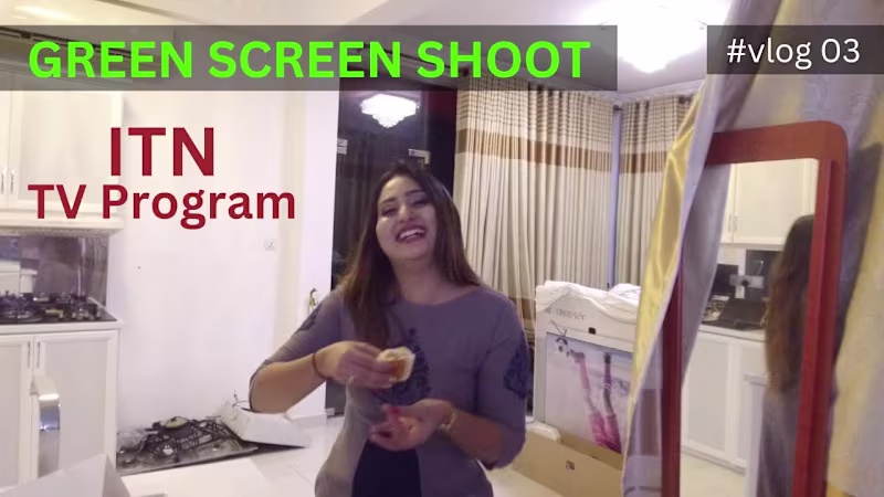 Cover image for vlog 03# | විනූ මෙච්චර කන්නේ කොහොමද? | Green Screen Shoot | ITN…