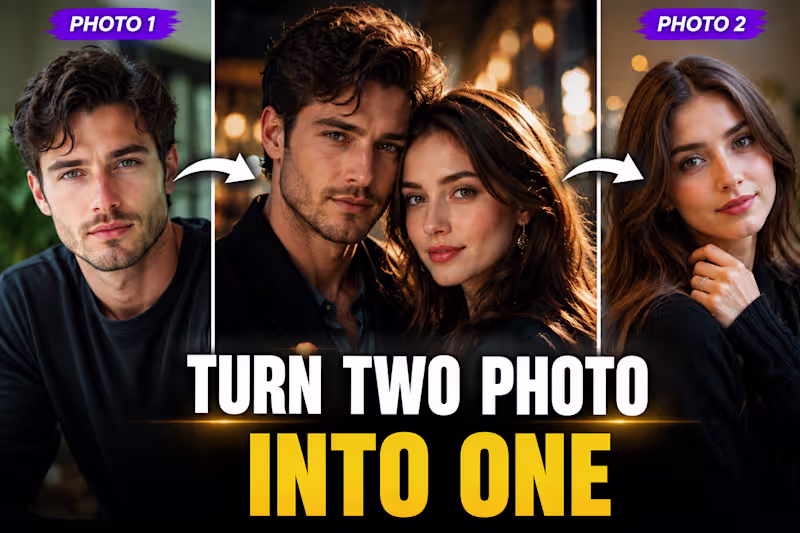 Cover image for Realistic Couple Photo Merge in 24 Hours