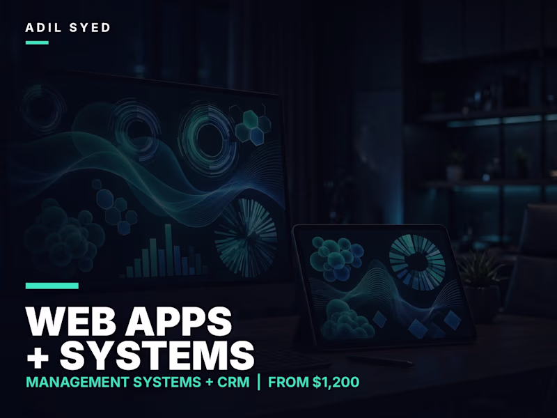 Cover image for Web App and Management System Development