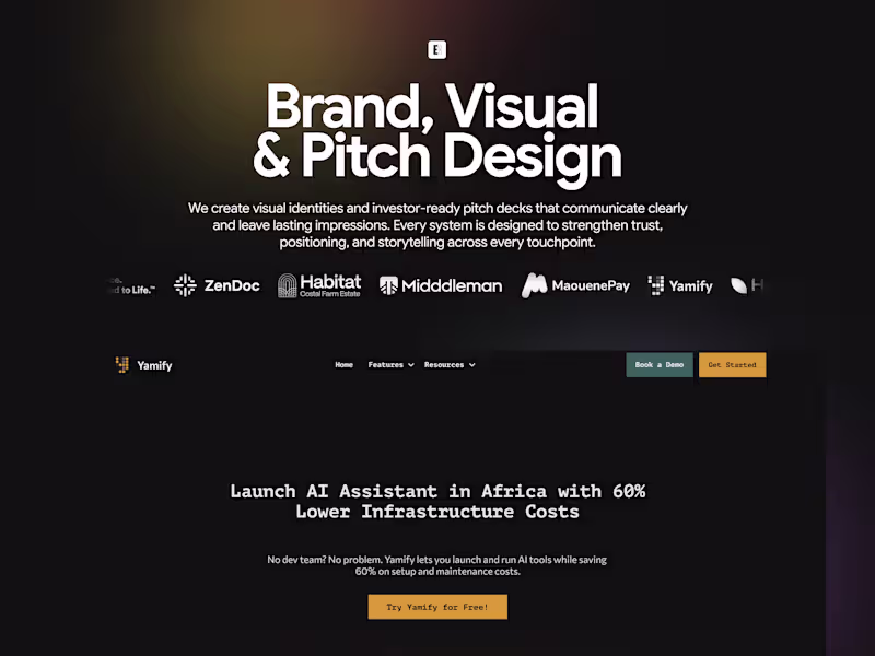 Cover image for Brand, Visual & Pitch Design