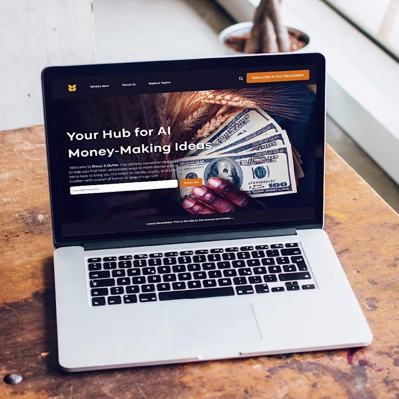 Cover image for Bread & Butter – Brand & Web UX for AI Education Platform