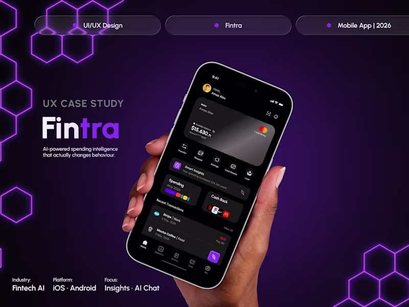 Cover image for Fintra_AI-powered Fintech App - Favour Augustine