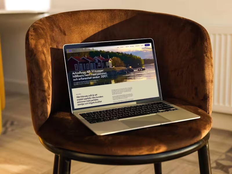 Cover image for Web Design (UX/UI Design) for a Swedish Construction Company