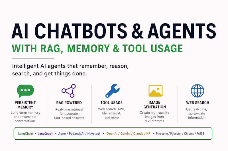 Cover image for AI Agents & RAG Chatbots