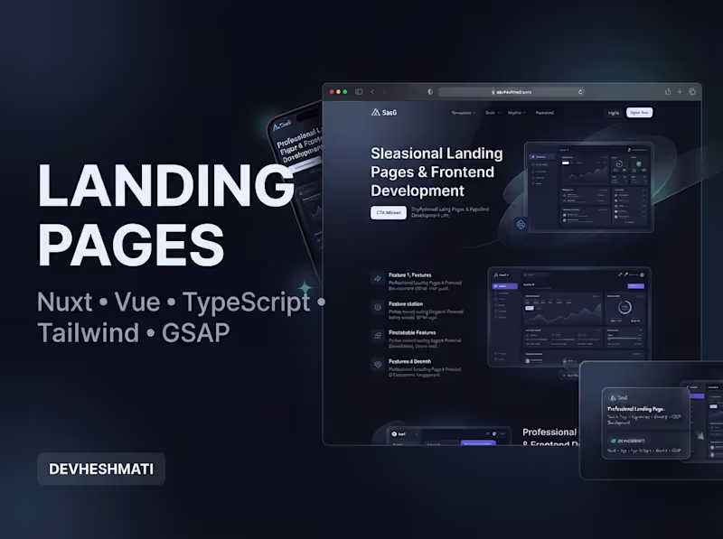 Cover image for I will build a modern, high-converting landing page with Nuxt